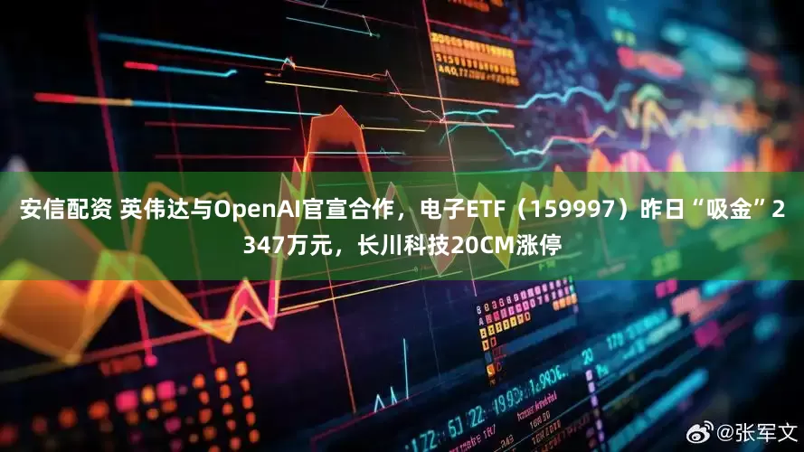 安信配资 英伟达与OpenAI官宣合作，电子ETF（159997）昨日“吸金”2347万元，长川科技20CM涨停